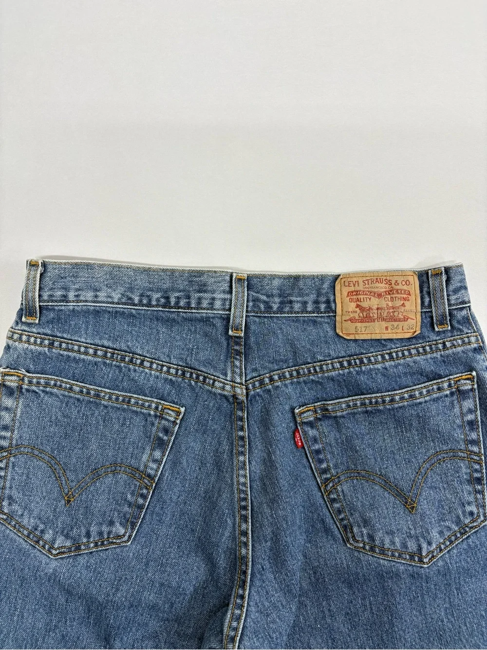 VTG Levi's 517 Jeans Mens 34x32 Blue Boot Cut Medium Wash Denim Pants Y2K 2006